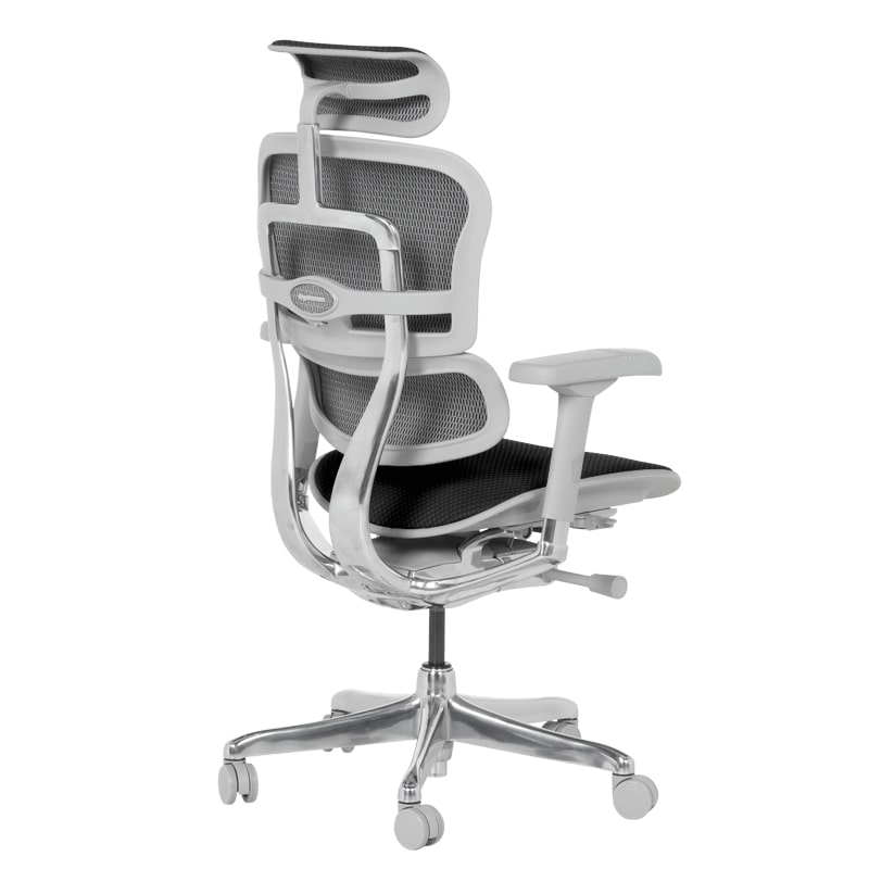 Ергономичен офис стол Ergohuman Elite 2 дамаска черен-сива рамка